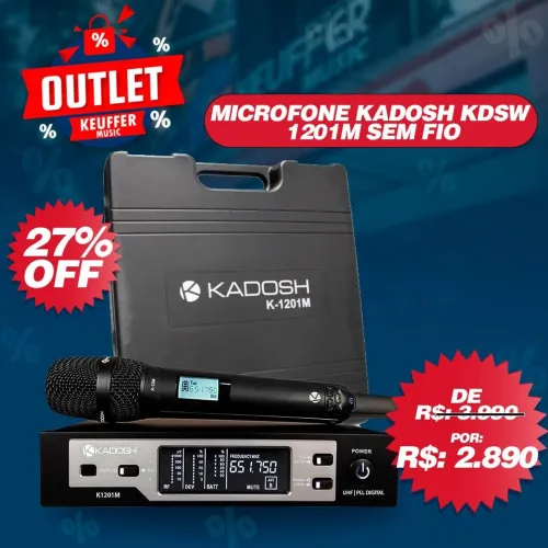 Microfone na Oferta! KDSW 1201 - FRENTE GRÁTIS