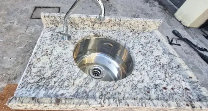 Pia banheiro Cuba redonda lavabo 