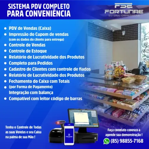 SISTEMA PARA ADMINISTRAR SUA LOJA DE CONVENIÊNCIA ATÉ MESMO PELO CELULAR