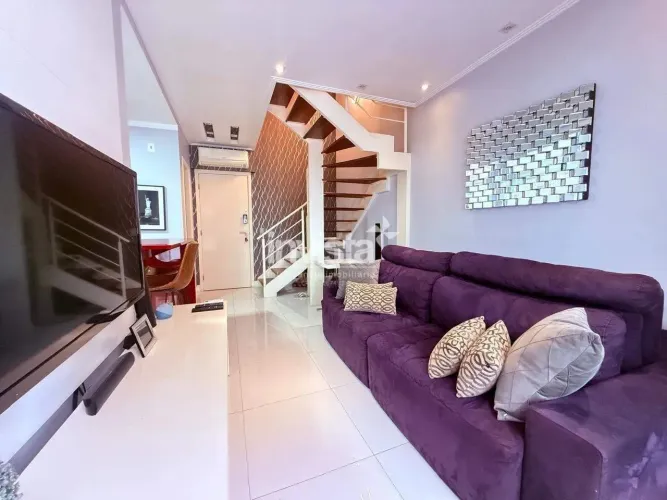 Duplex 60m² no Gonzaga, Santos Condomínio completo, pronto para morar