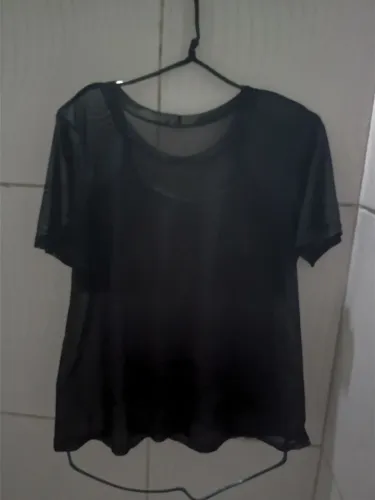 Camiseta Esportiva Preta Feminina G