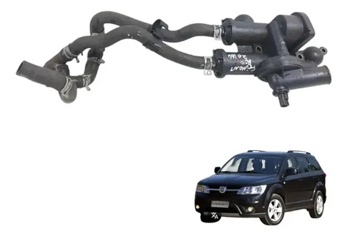 Tomada Água Ar Quente Fiat Freemont 2014 Preto