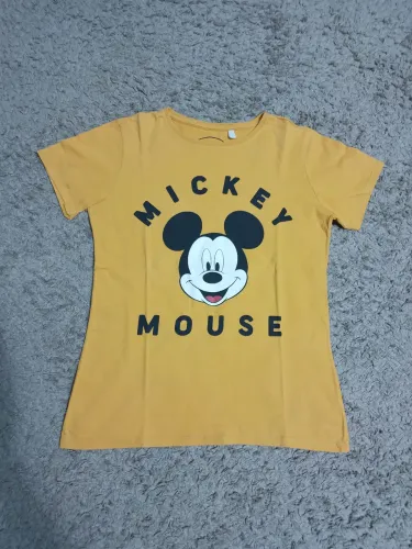 Camiseta Mickey Mouse Infantil Amarela