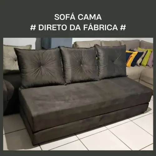 Oferta Sofá Cama Direto da Fabrica