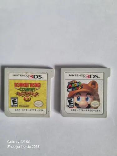 Dois jogos para Nintendo 3DS: nkey Kong Country Returns 3D e Super Mario 3D Land 150,00