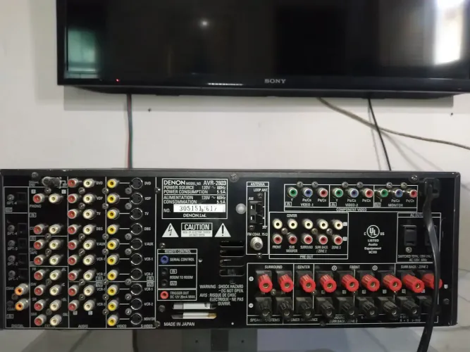 Receiver Denon. Avr2803. SÉRIE Premium. JAPAN. 