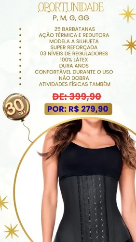 Cinta Modeladora Redutora 100% Látex 