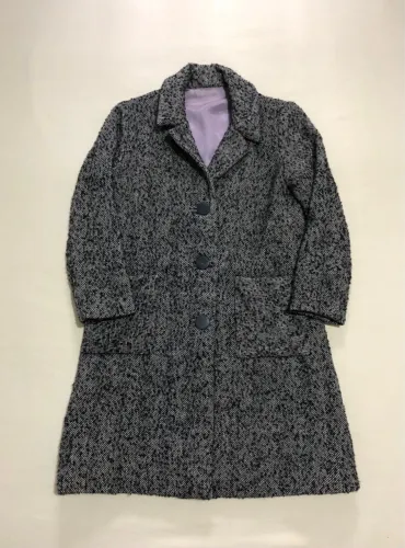 Casaco lã feminino retrô P/M