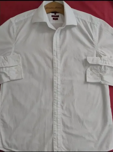 Camisa branca Dudalina slim fit tam 3 ou M