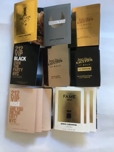 Amostras de Perfumes Paco Rabanne e Carolina Herrera