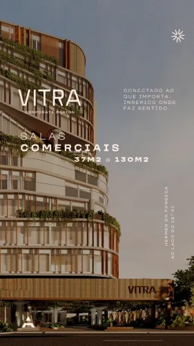 Sala comercial de 100 m² no Empreendimento Vitra (Lançamento), 2 vagas por 1.347.840,94