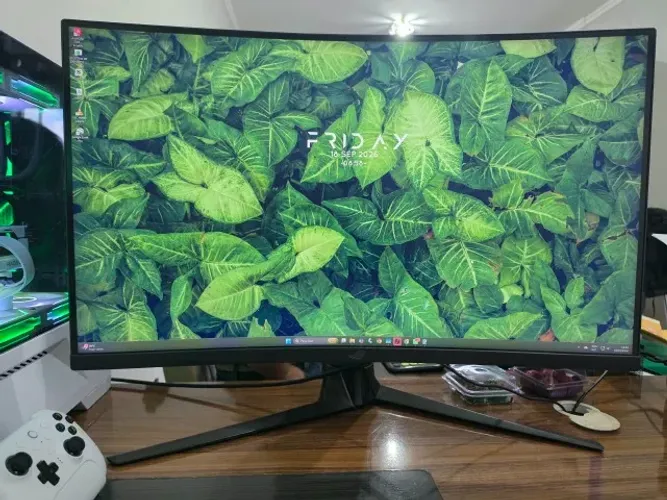 (NF; Caixas e Garantia) PC Gamer completo + Monitor Curvo Rog Strix
