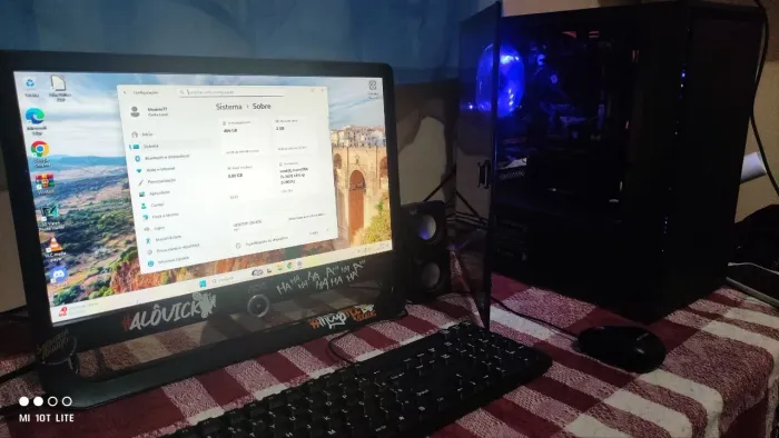 PC Gamer i5 + SSD 500GB + Monitor 21" - Completo<br>Armazenamento SSD 500 GB