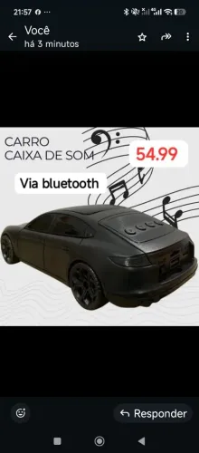 Caixa de som Carro via bluetooth