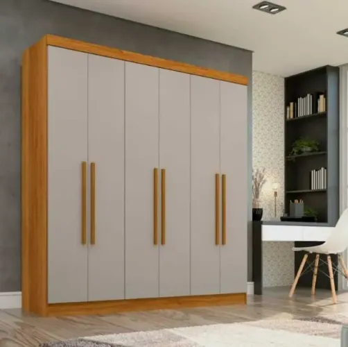 Guarda Roupa 6 Portas e 2 Gavetas Recife - Sallêto