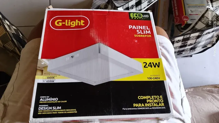 Painel slim luminária 