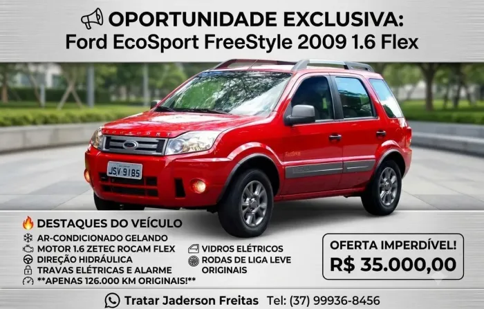 Ford Ecosport XLT 1.6/ 1.6 Flex 8V 5P 2009