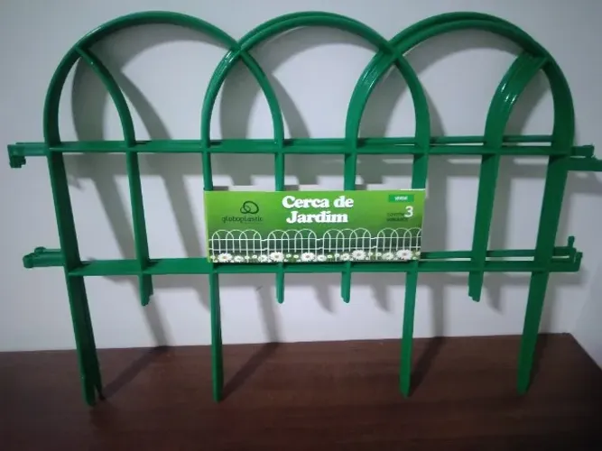 Cerca de jardim Globoplastic verde 22x45cm (12 unidades)