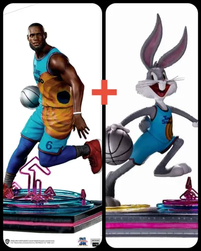 LeBron James RARO + Pernalonga Space Jam: A New Legacy - 1/10 - Iron Studios