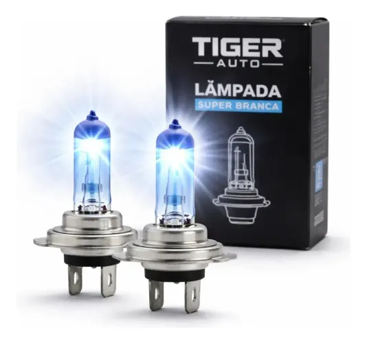 Promoção! Par Lâmpada Farol H7 Luz Baixa Super Branca Efeito Xenon 8500K + Entrega Grátis!