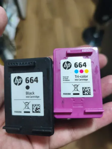 Cartucho HP 664 Colorido e Preto - sem uso