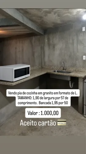 Vendo pia de cozinha com formato em L