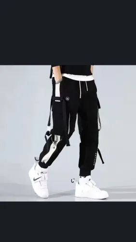 Combo: Calça Preta Strite Unissex + Tênis de Cano Alto
