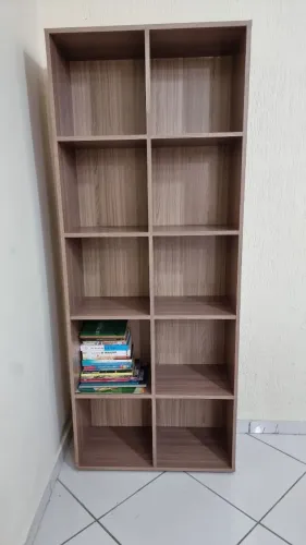 Estante Livreiro / Armário de Nichos em MDF Grosso (Módulos / Max Móveis)