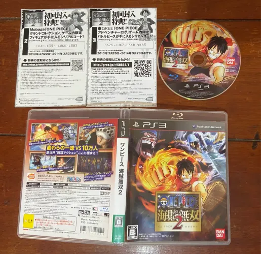 One Piaece pirate warior 2 ps3 mídia física em japonês!!