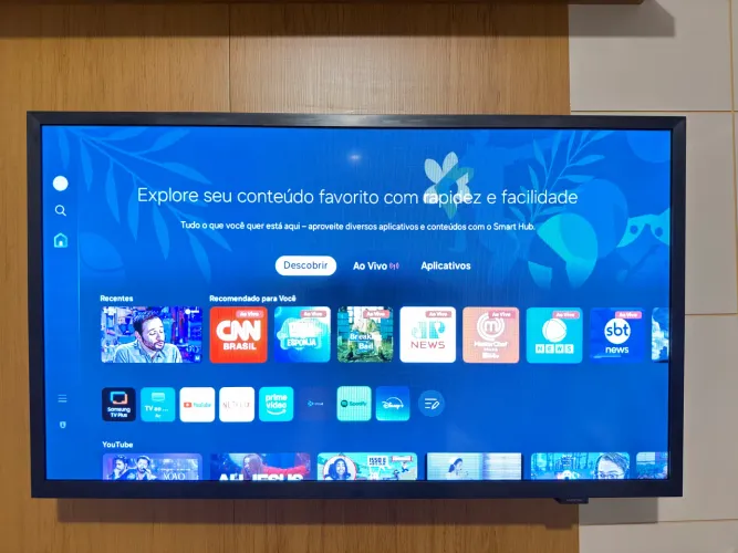 Smart TV 32" Samsung 3D Full HD H5000F 2025, Smart TV Tizen, HDR 10+