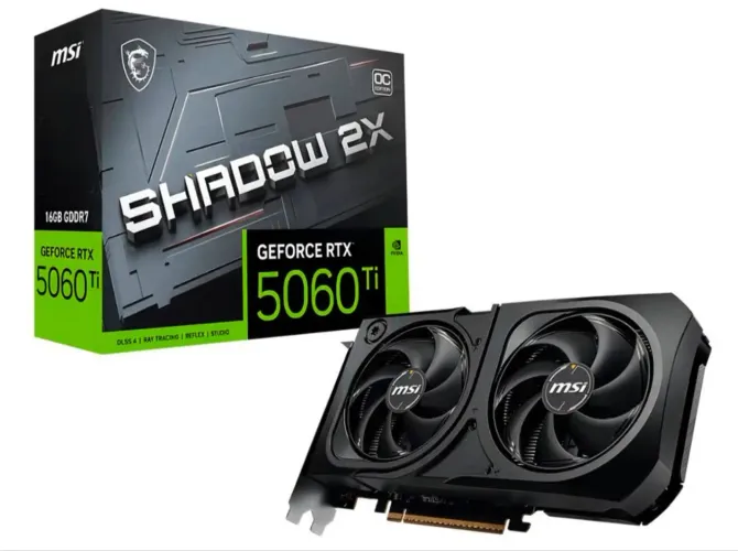 Placa de vídeo RTX 5060 TI com pequeno defeito no cooler. <br><br>R$4.000,00