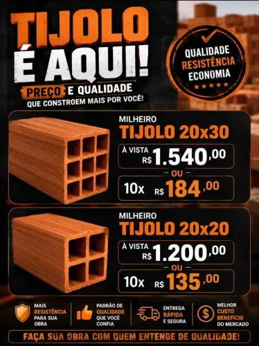 Milheiro Tijolo 20x20 20x30