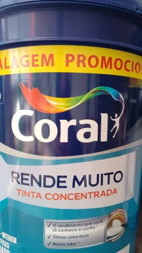 4 baldes tinta coral rende muito 20 litros
