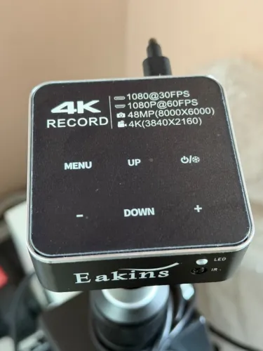 Câmera 4k 48MP Eakins para microscópio trinocular