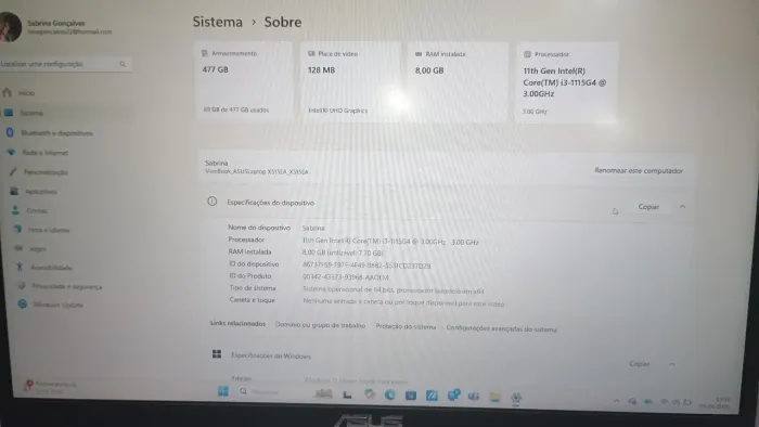 Notebook Asus