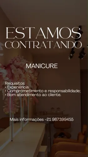 Vaga de manicure 