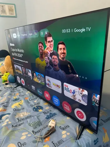 Tv smart 50 4k TCL  semi nova leia anúncio 