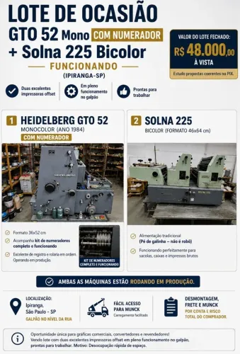 Máquina Impressão Offset 