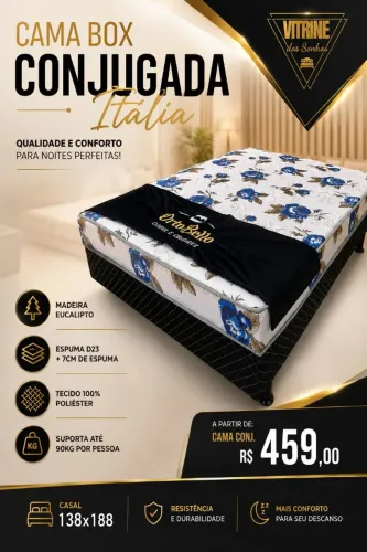 Cama box casal