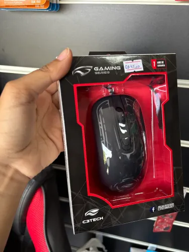 Mouse Gamer com Fio Leds USB - 4 botões 