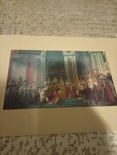 Impressão oficial ou catálogo de arte do museu de Louvre 
