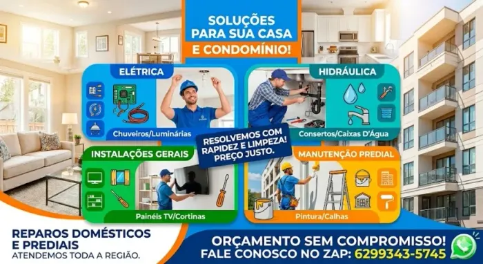 reparos limpezas construções eletrica e encanação