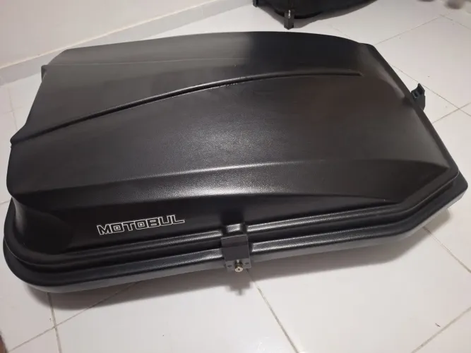 Bagageiro / Maleiro de teto para carro, Motobul 270 litros preto
