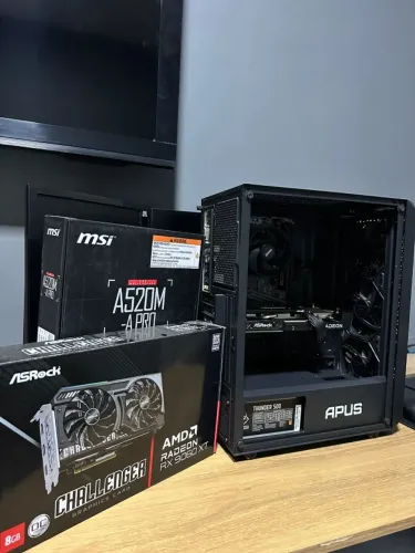 PC Gamer Ryzen 5 5500 + RX 9060 XT 8GB + 16GB RAM DDR4