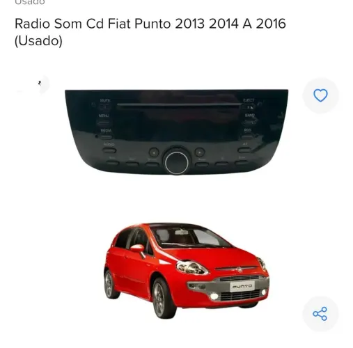 Rádio CD do Fiat Punto original