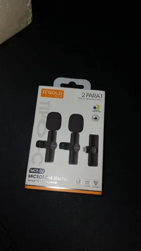 MICROFONE DE LAPELA SEM FIO 2em1