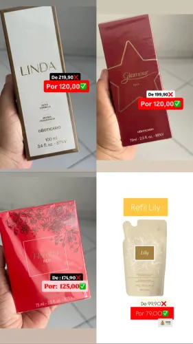 Promo perfumes O Boticário