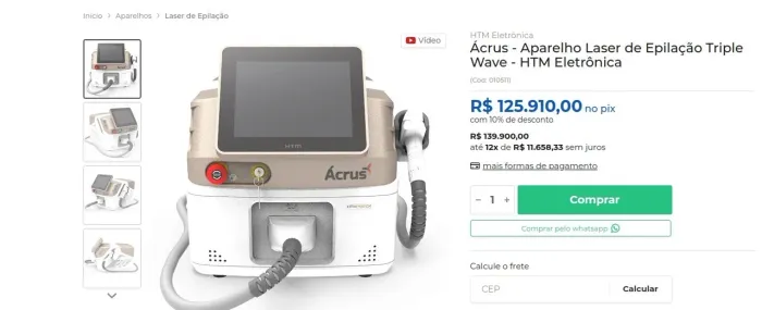 Máquina LACRADA leaser e remoção de tatuagem 