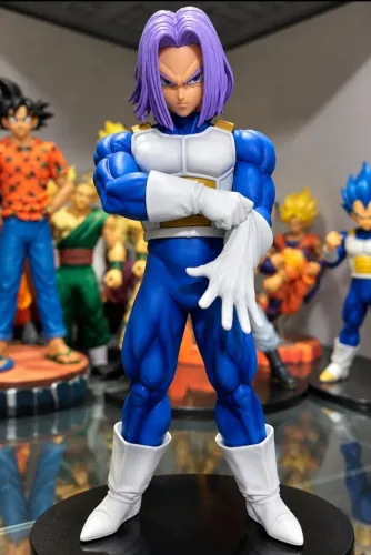 Trunks Dragon Ball Z Original Bandai Banpresto - Figura Colecionável Cabelo Roxo