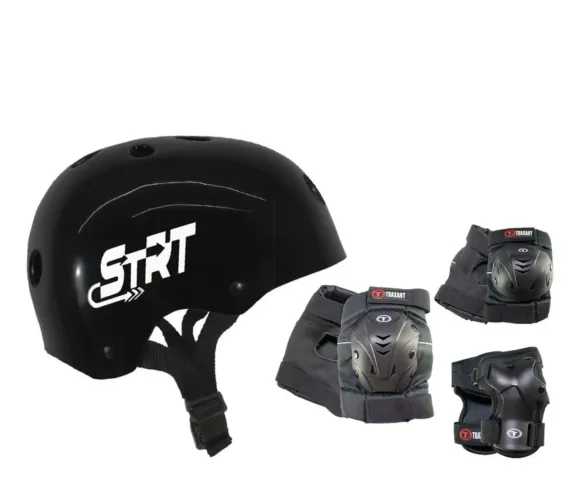Kit proteção patins e skate 